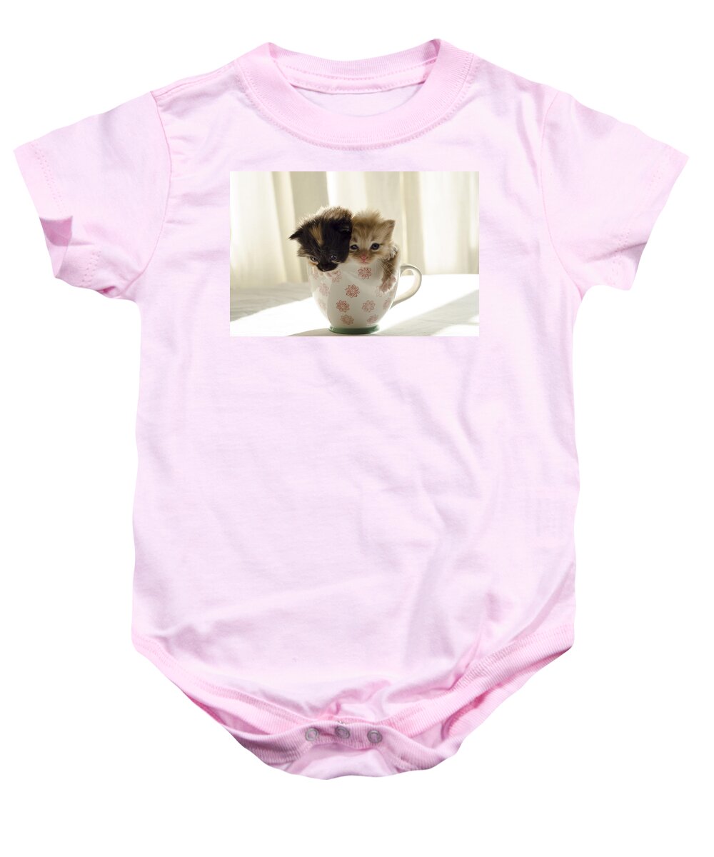 Cute Baby Onesie featuring the photograph A cup of cuteness by Spikey Mouse Photography