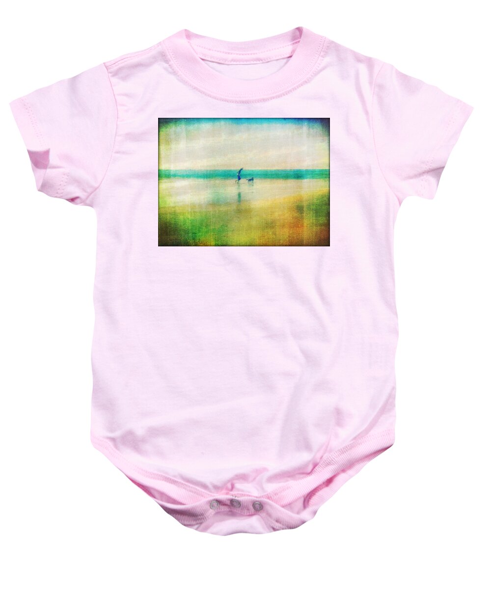 Ocean Baby Onesie featuring the photograph A day by the sea by Suzy Norris