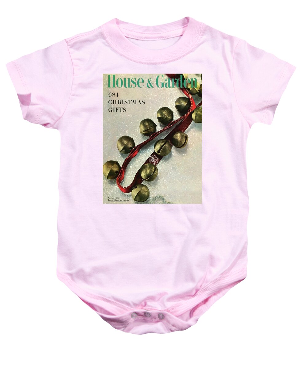 Illustration Baby Onesie featuring the photograph A House And Garden Cover Of Sleigh Bells by Herbert Matter