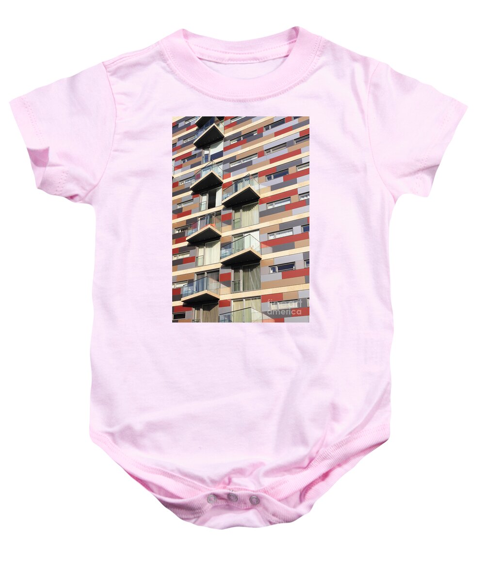 London City Baby Onesie featuring the photograph City Living by Julia Gavin