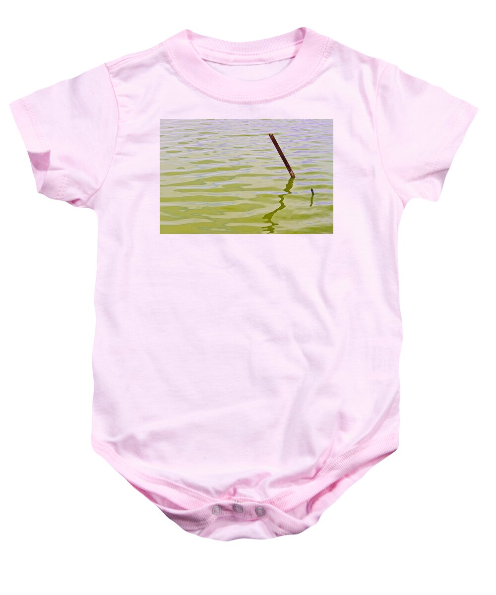 Curvy Reflections Baby Onesie featuring the photograph Curvy Reflections by Priya Ghose