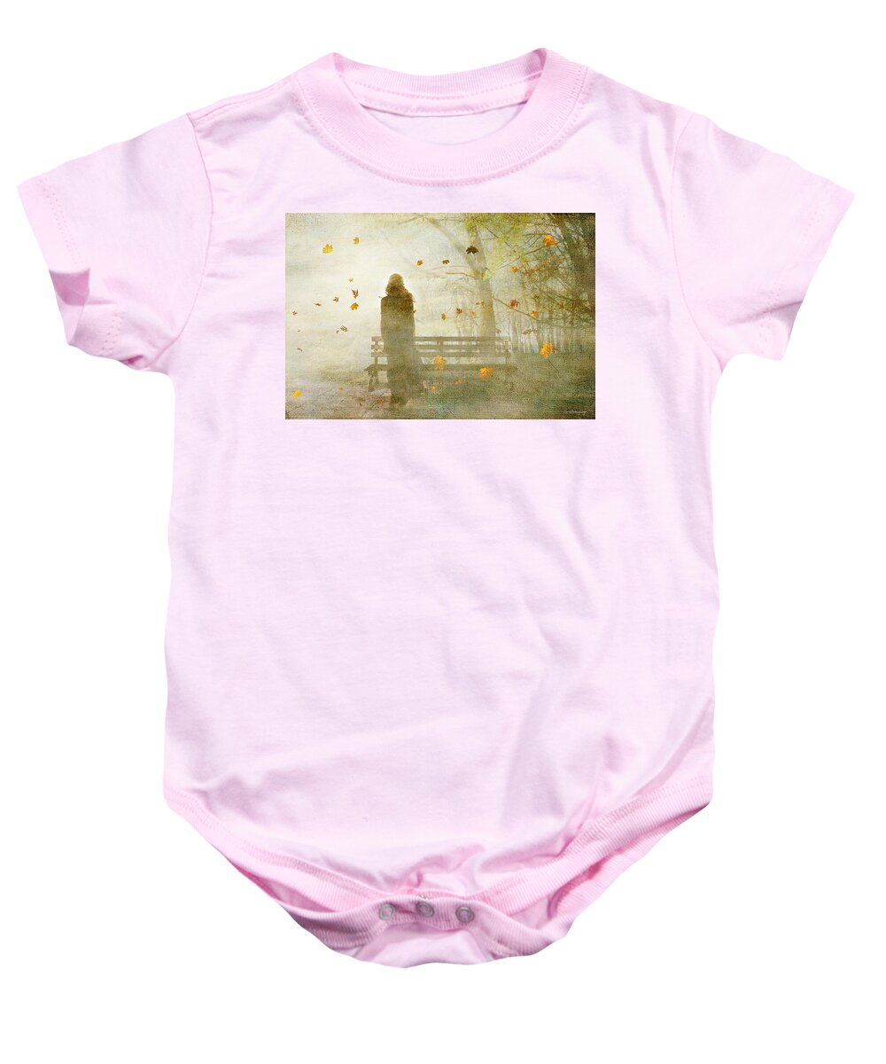 Vintage Baby Onesie featuring the digital art Don't look back ... by Chris Armytage