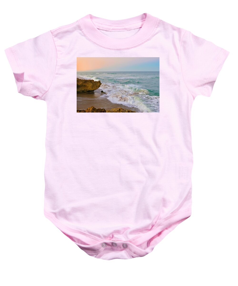 Hutchinson Island Baby Onesie featuring the photograph Falling In Love by Olga Hamilton