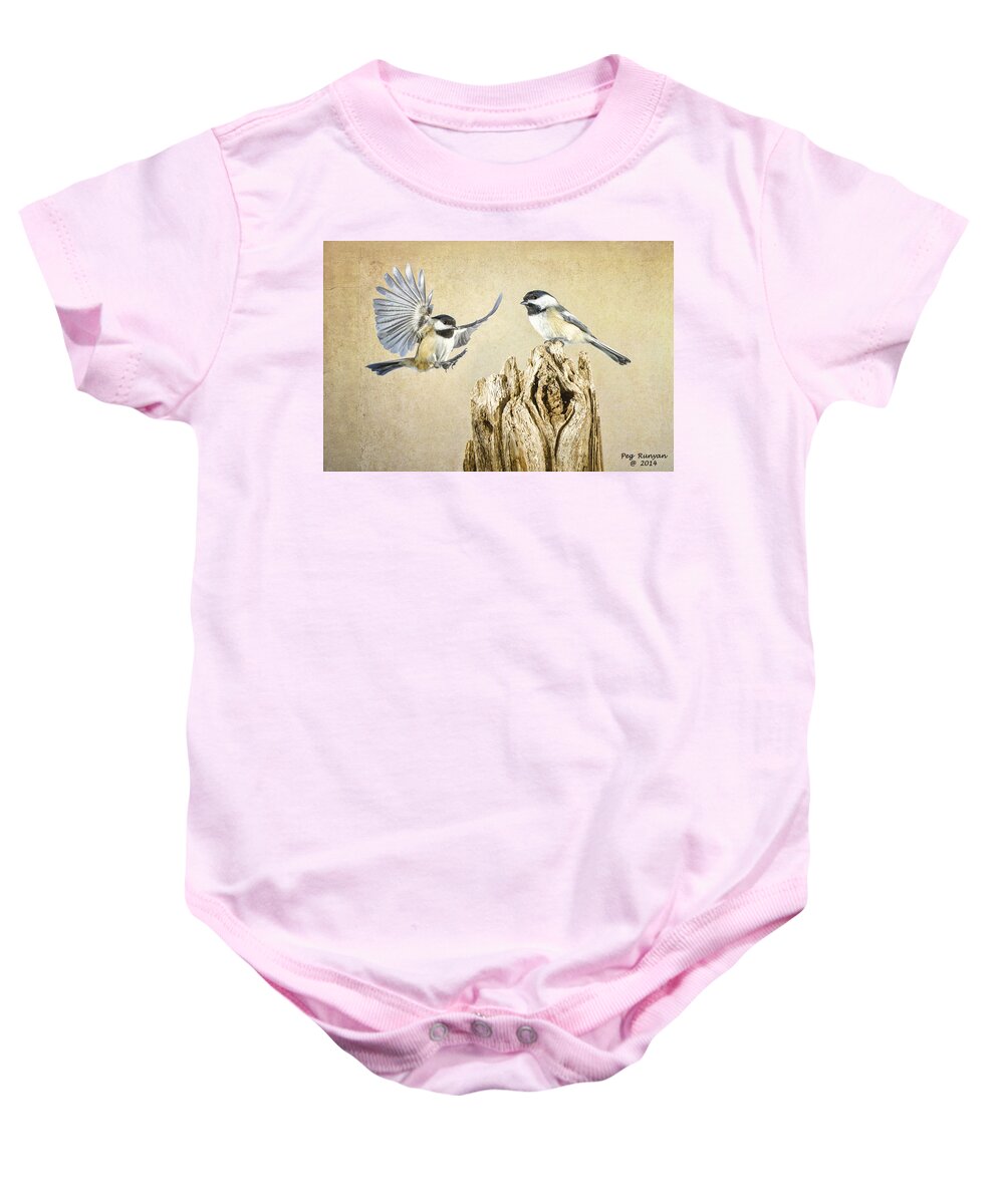 Bird Baby Onesie featuring the photograph Feathered Friends by Peg Runyan