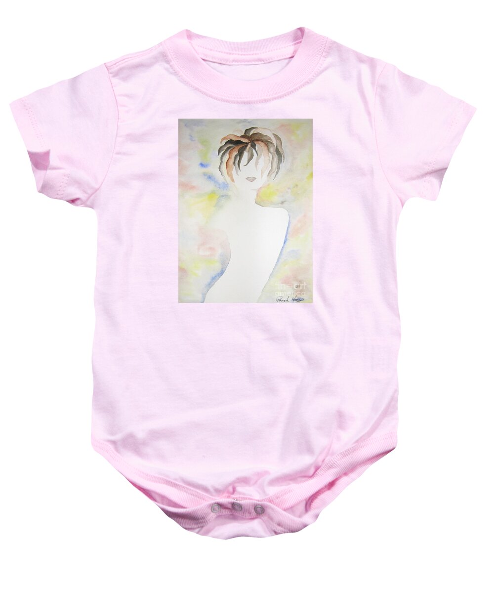 Hair Baby Onesie featuring the painting Grace by Pamela Henry