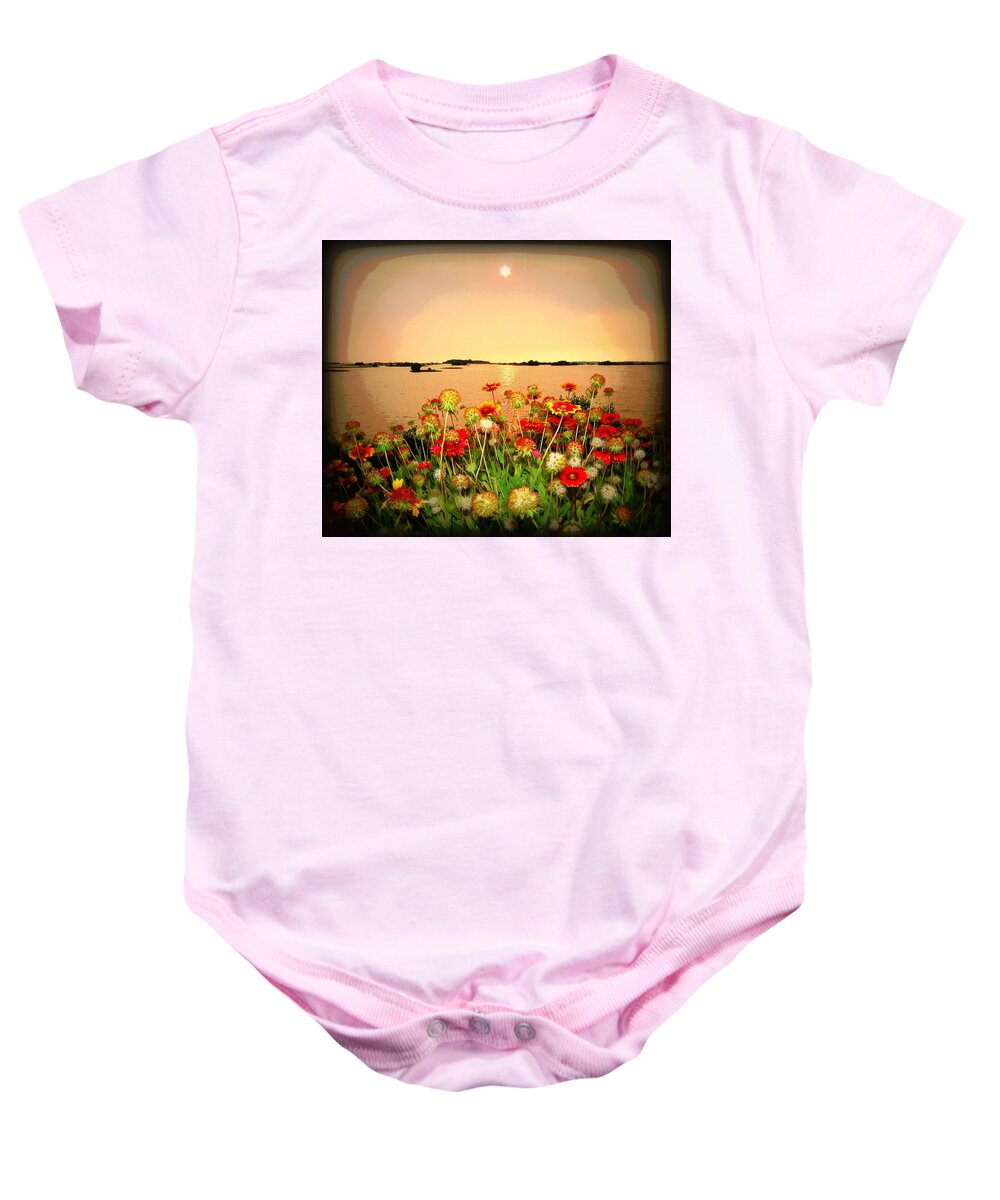 Flowers Baby Onesie featuring the photograph Gulf Side Flowers 3 by Sheri McLeroy