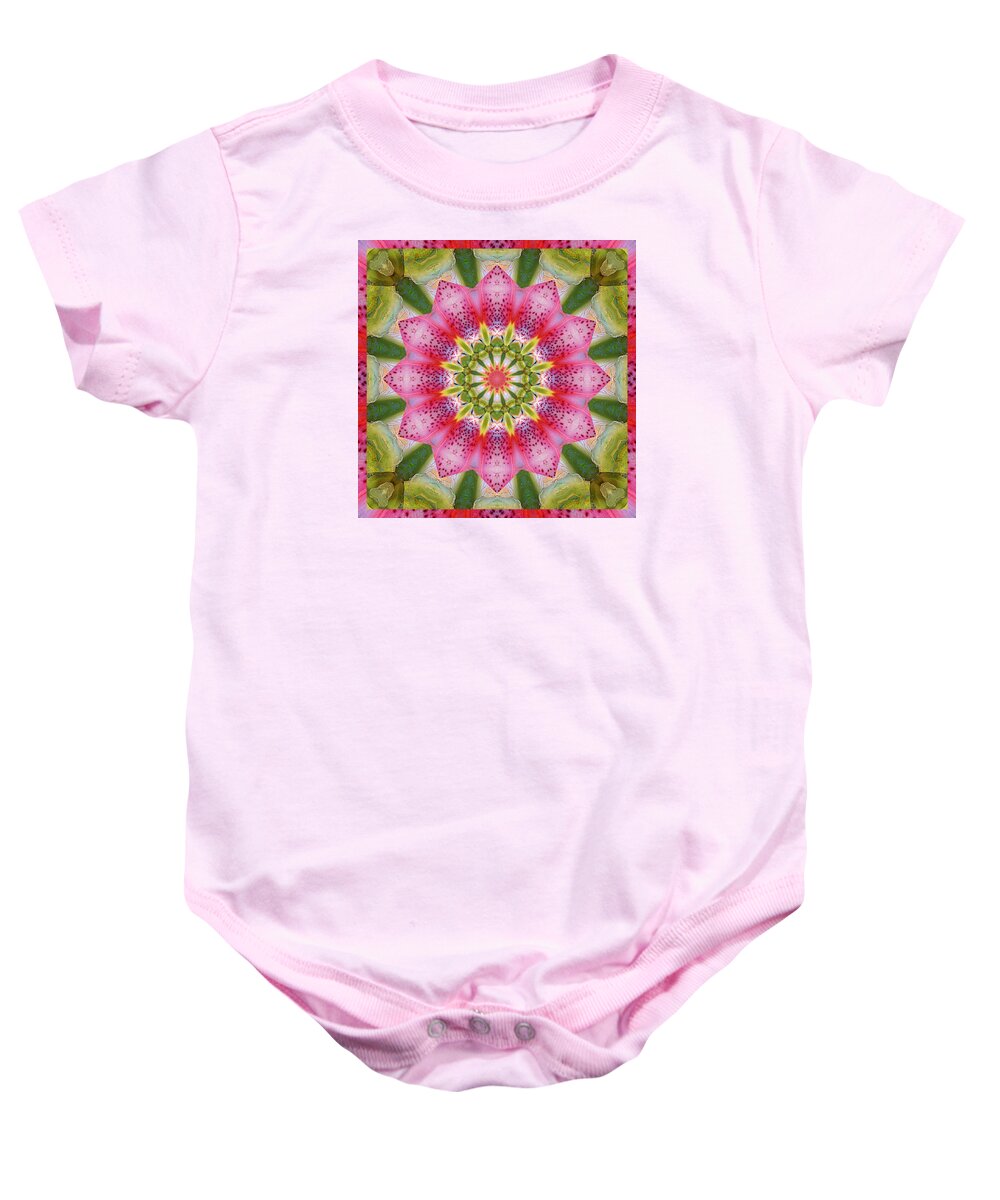 Mandalas Baby Onesie featuring the photograph Healing Mandala 25 by Bell And Todd