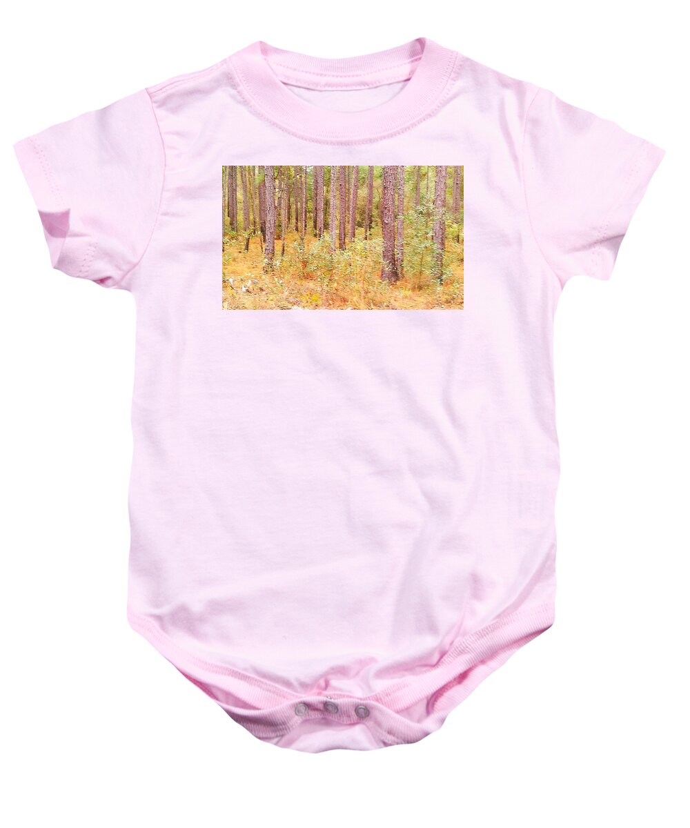 Lancscape Baby Onesie featuring the photograph Imaginary Forest by Fortunate Findings Shirley Dickerson