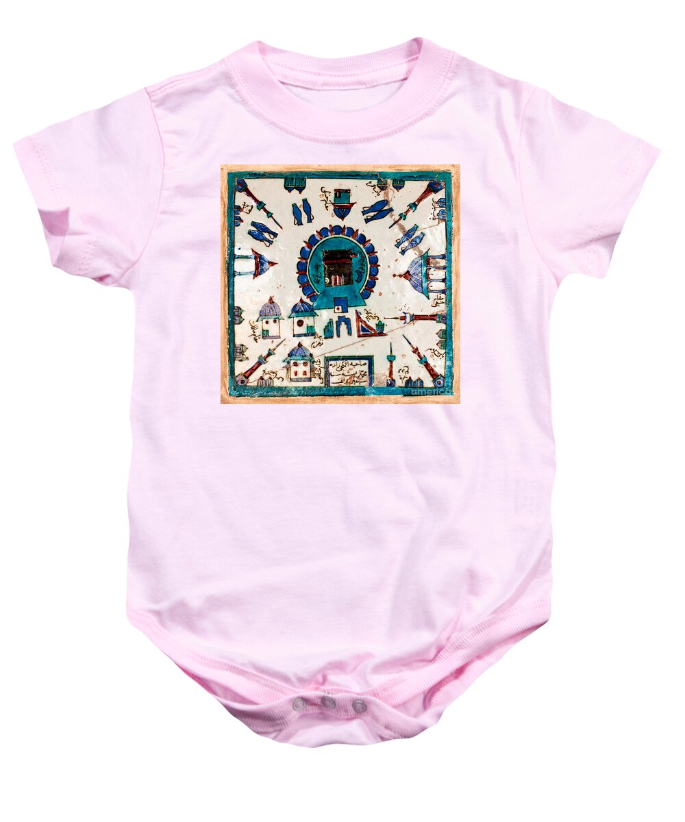 Istanbul Baby Onesie featuring the photograph Iznik Kaaba by Rick Piper Photography