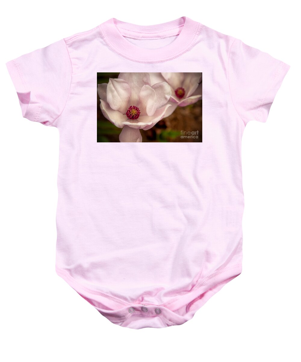 Nola Baby Onesie featuring the photograph Japanese Magnolia by Kathleen K Parker