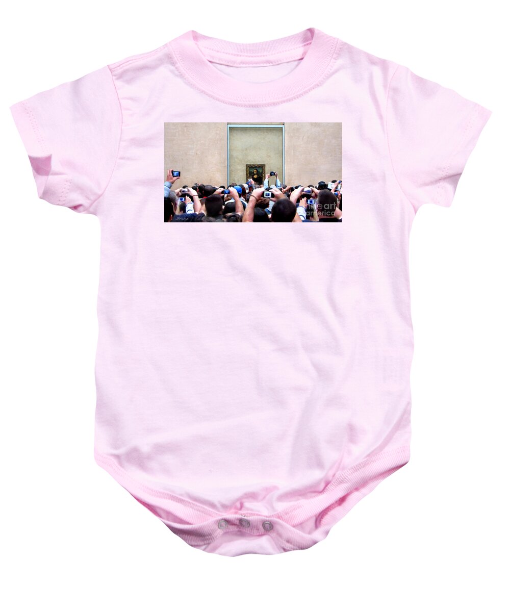 Historical Baby Onesie featuring the photograph Mona Mania by Jennie Breeze