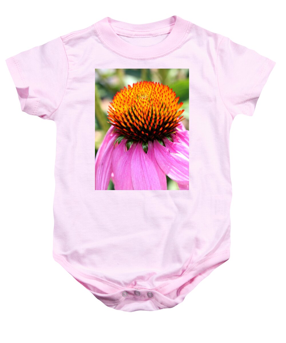 Landscape Baby Onesie featuring the photograph Mountain Flower Close Up by Morgan Carter