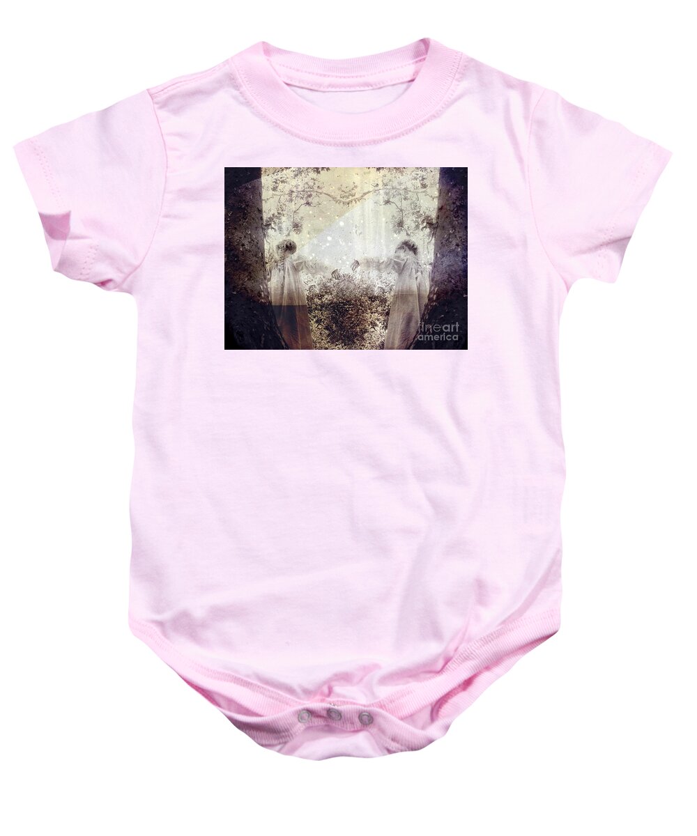 Fantasy Baby Onesie featuring the photograph Never Grow Up by Ellen Cotton