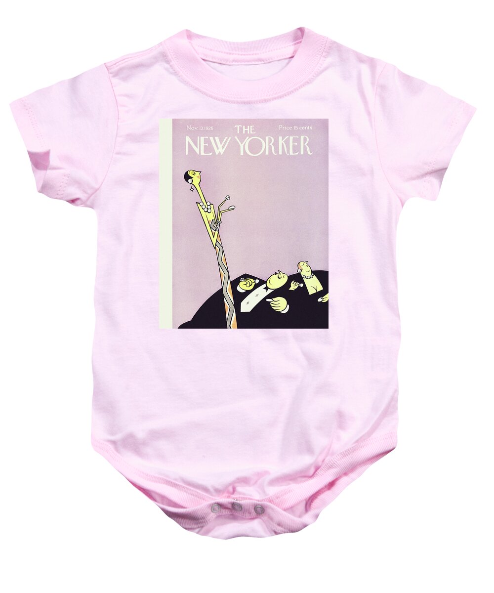 Illustration Baby Onesie featuring the painting New Yorker November 13 1926 by Julian De Miskey