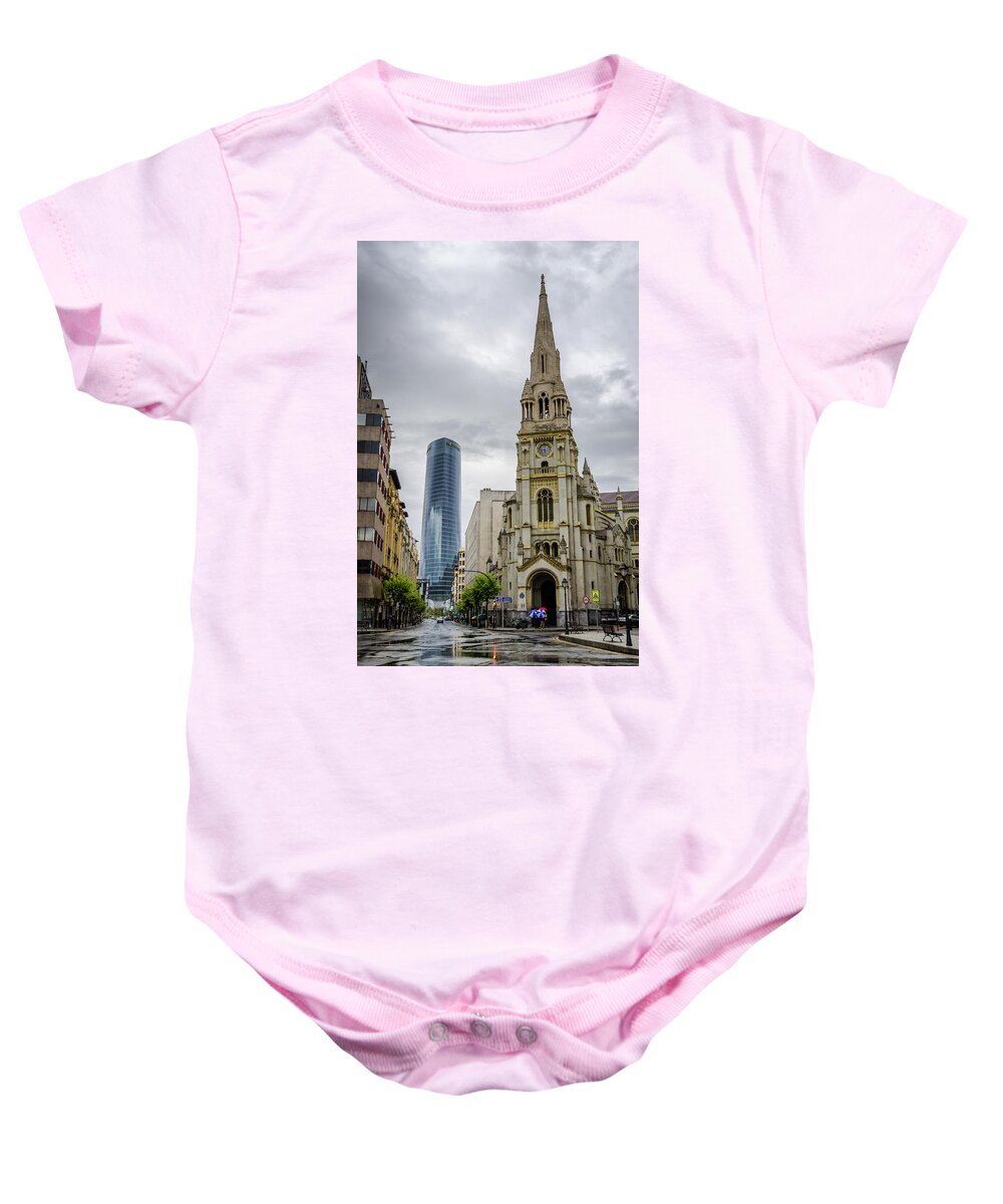 Bilbao Baby Onesie featuring the photograph Old and New by Pablo Lopez