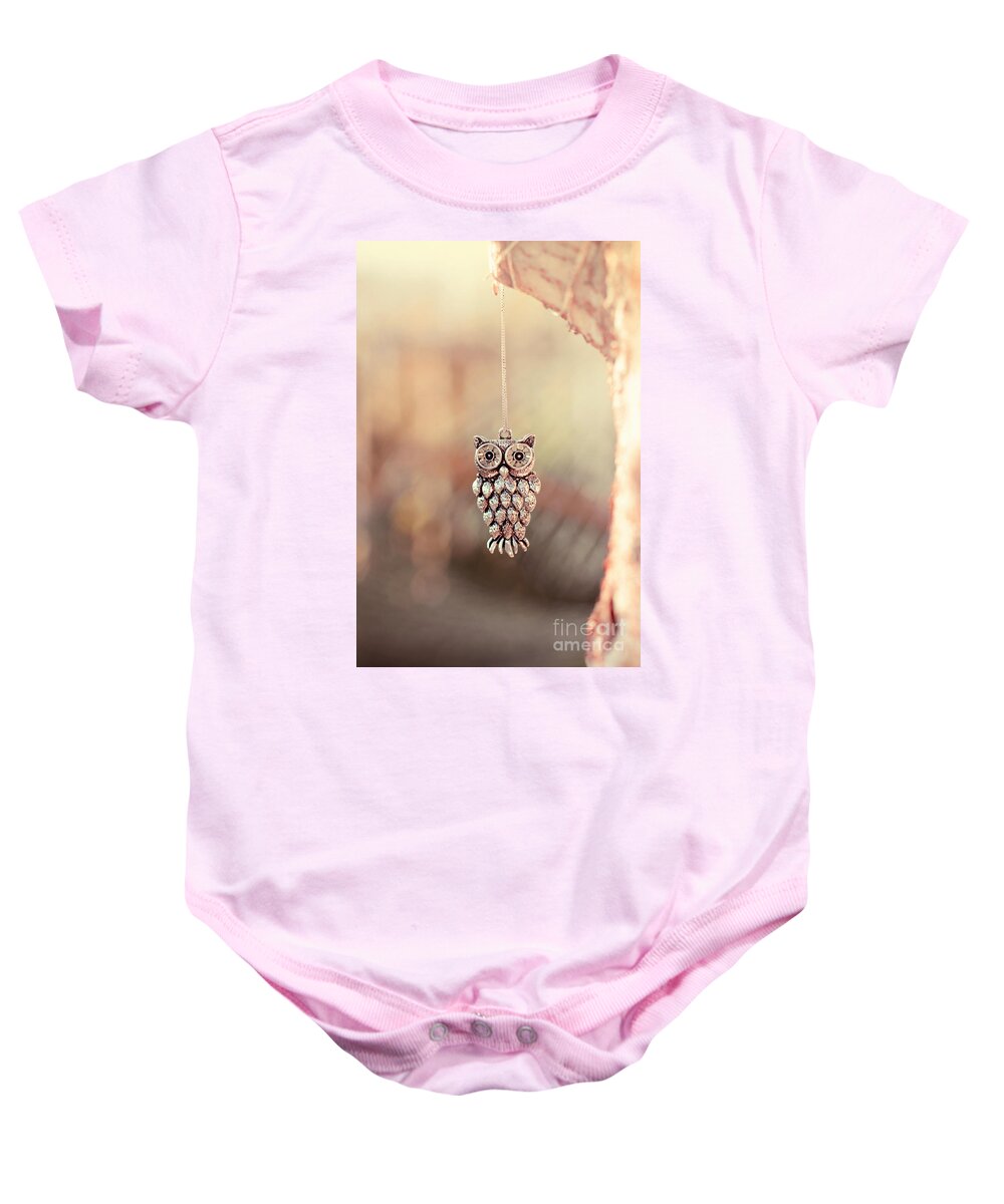 Owl Baby Onesie featuring the photograph Owl Spirit by Trish Mistric