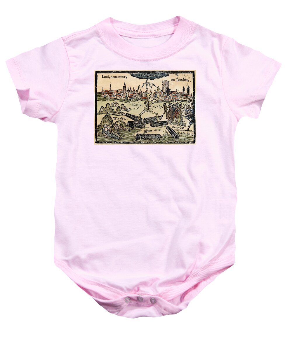 1665 Baby Onesie featuring the photograph Plague Of London, 1665 by Granger