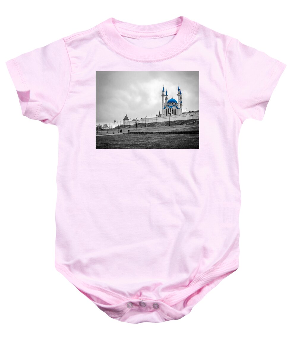 Islam Baby Onesie featuring the photograph Qolsharif mosque by Alexey Stiop