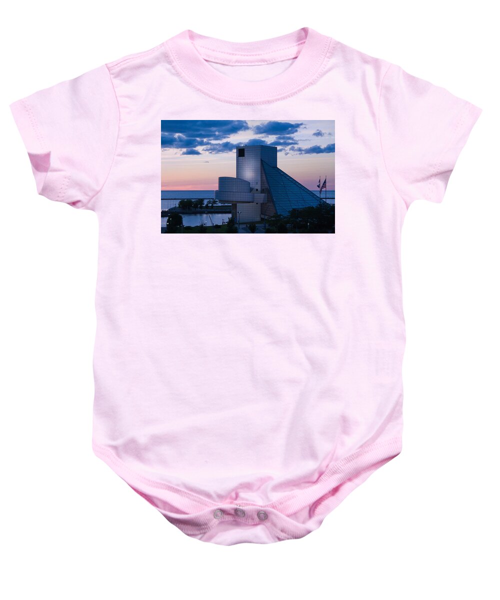 Rock And Roll Hall Of Fame Baby Onesie featuring the photograph Rock and Roll Hall of Fame by Dale Kincaid