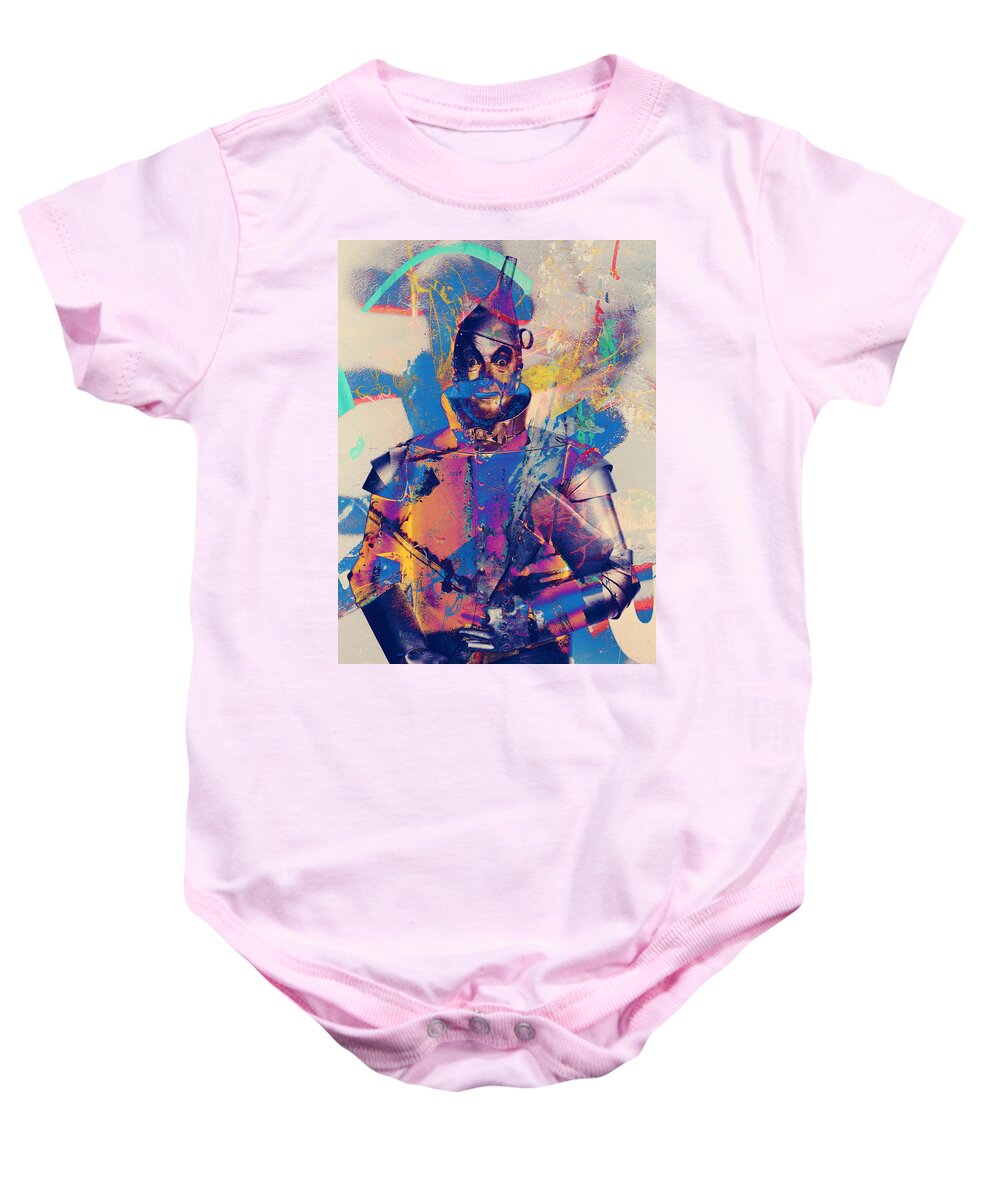 Abstract Art Baby Onesie featuring the photograph Rubber Tin Man by J C