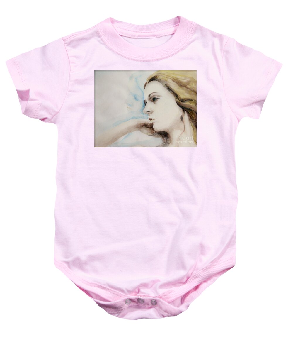 Painting Baby Onesie featuring the painting Something More by Rory Siegel