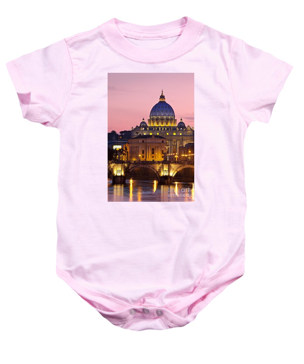 Saint Baby Onesie featuring the photograph St Peters Basilica by Brian Jannsen