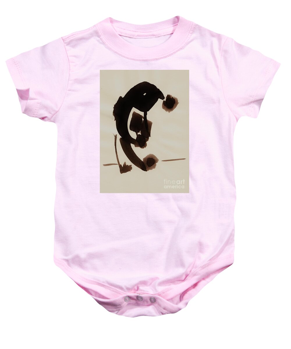 Illustration Baby Onesie featuring the drawing Subjection by Karina Plachetka