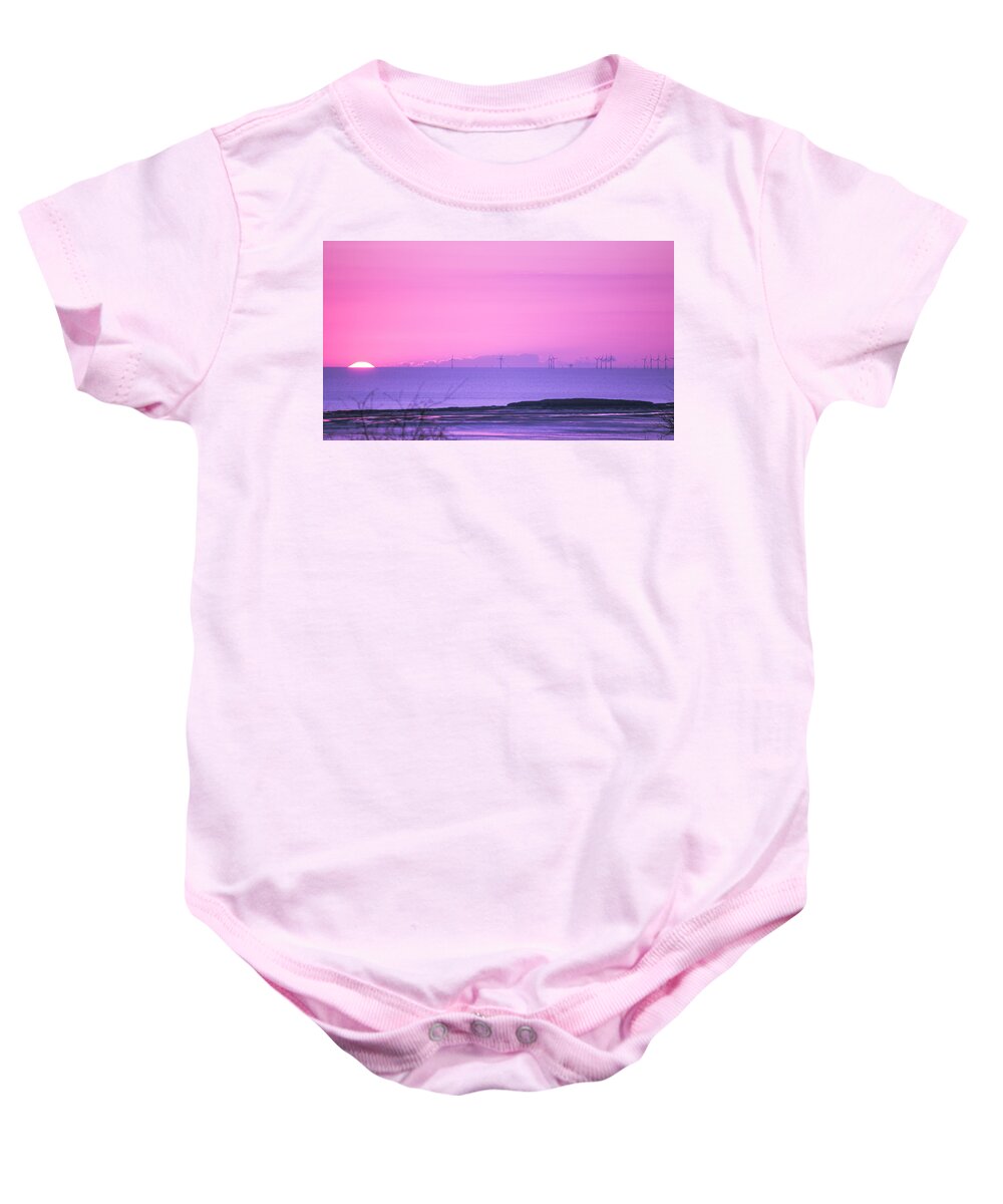 Spring Baby Onesie featuring the photograph Sunset by Spikey Mouse Photography