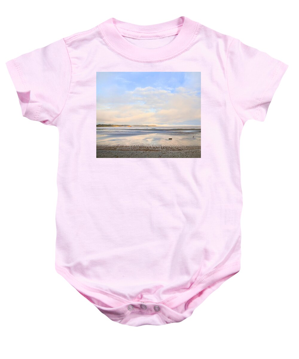 Beach Baby Onesie featuring the photograph The Beach At Tofino by Theresa Tahara