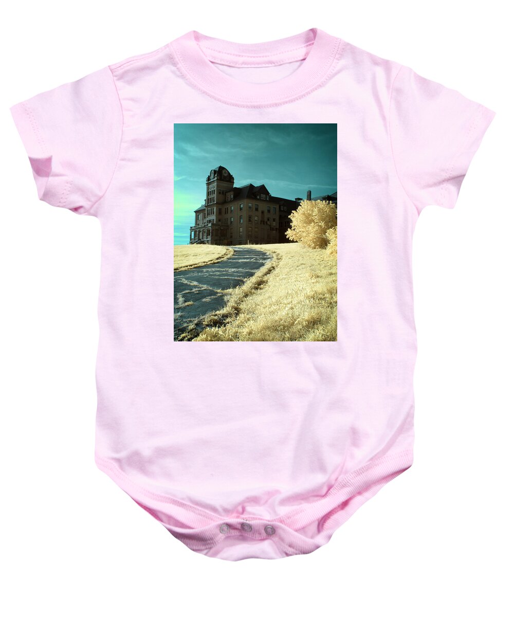 Building Baby Onesie featuring the photograph The Old Odd Fellows Home Color by Luke Moore