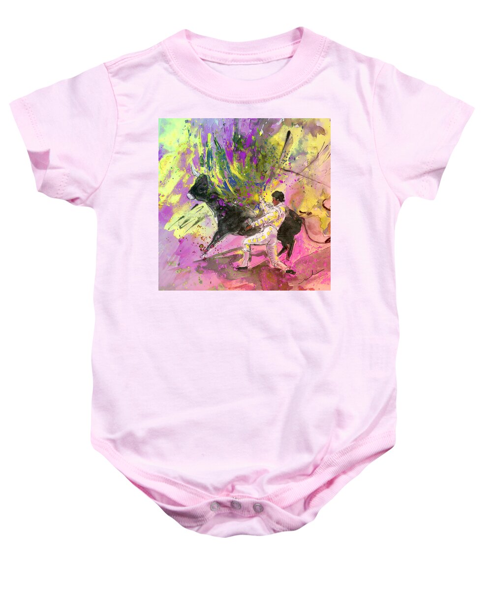 Culture Baby Onesie featuring the painting Toroscape 67 by Miki De Goodaboom