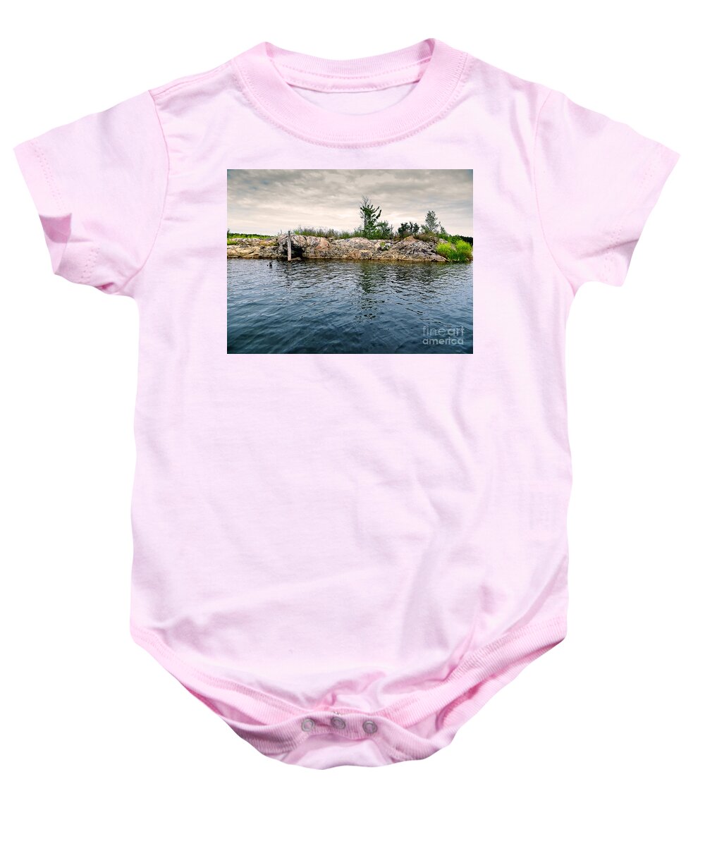 Peaceful Baby Onesie featuring the photograph Tranquility by Gwen Gibson