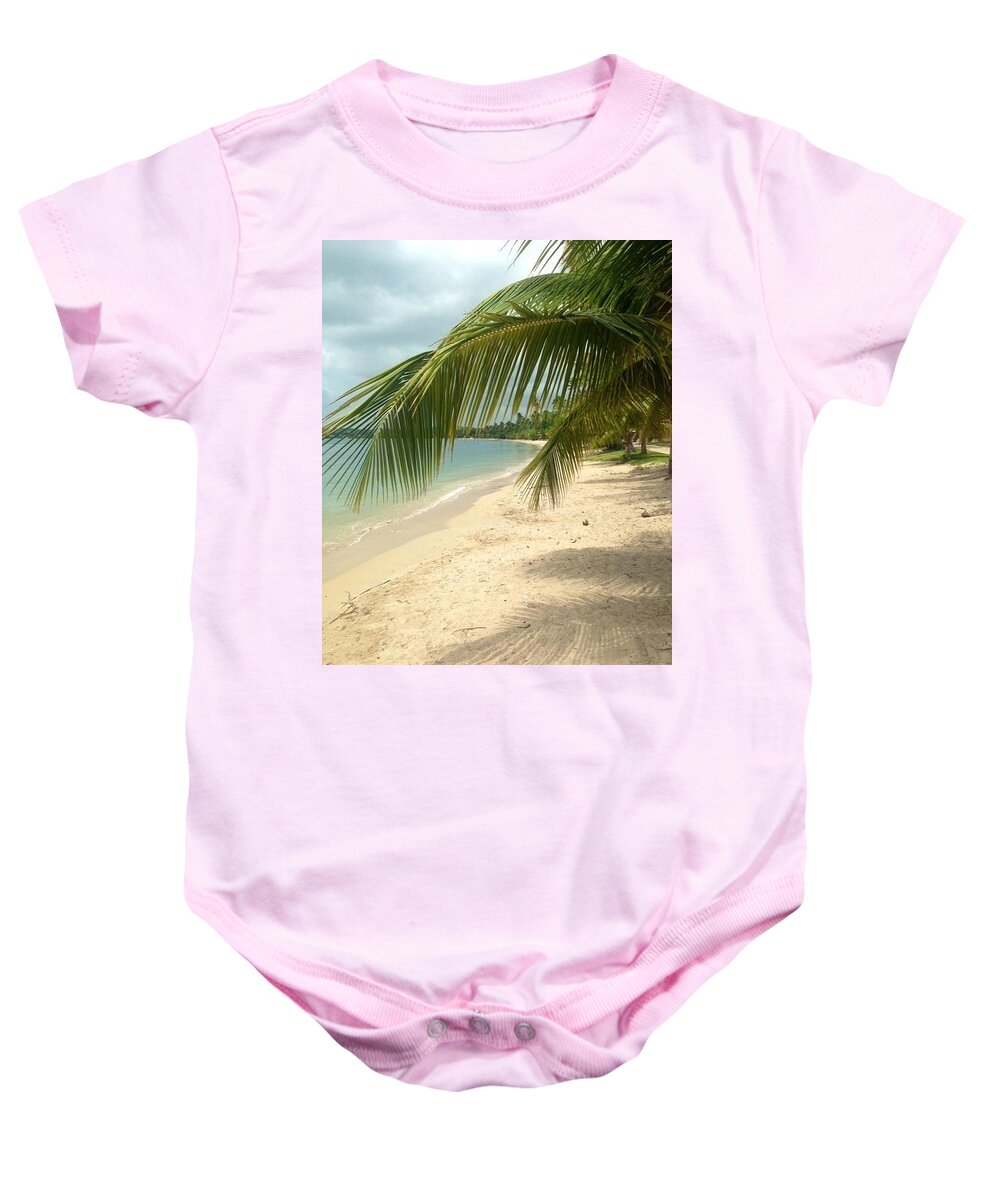 Tropical Beach Baby Onesie featuring the photograph Tropical Beach by Felix Zapata