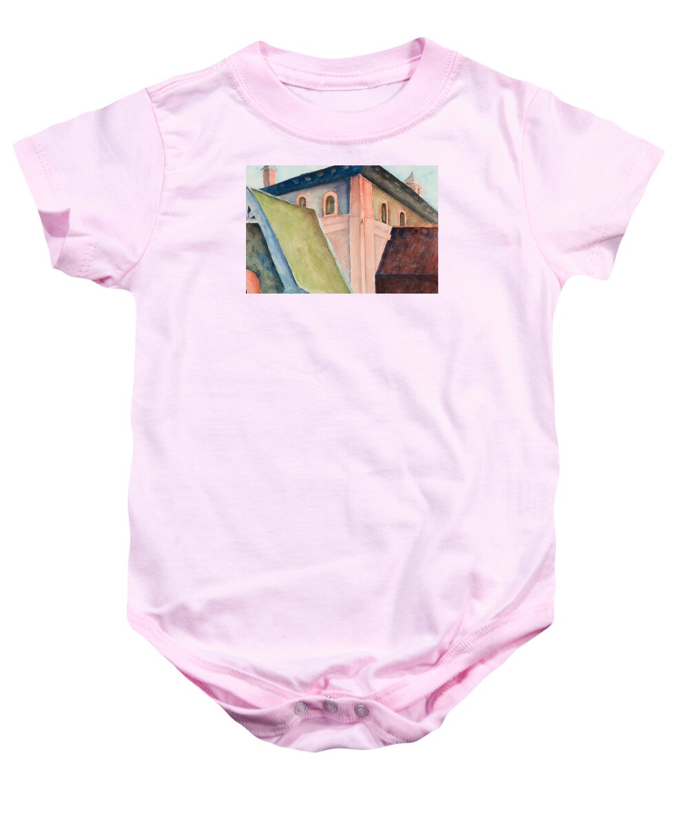 Painting Baby Onesie featuring the painting Upper Level by Lee Beuther