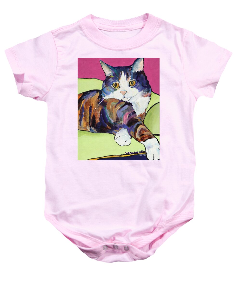 Pat Saunders-white Canvas Prints Baby Onesie featuring the painting Ursula by Pat Saunders-White