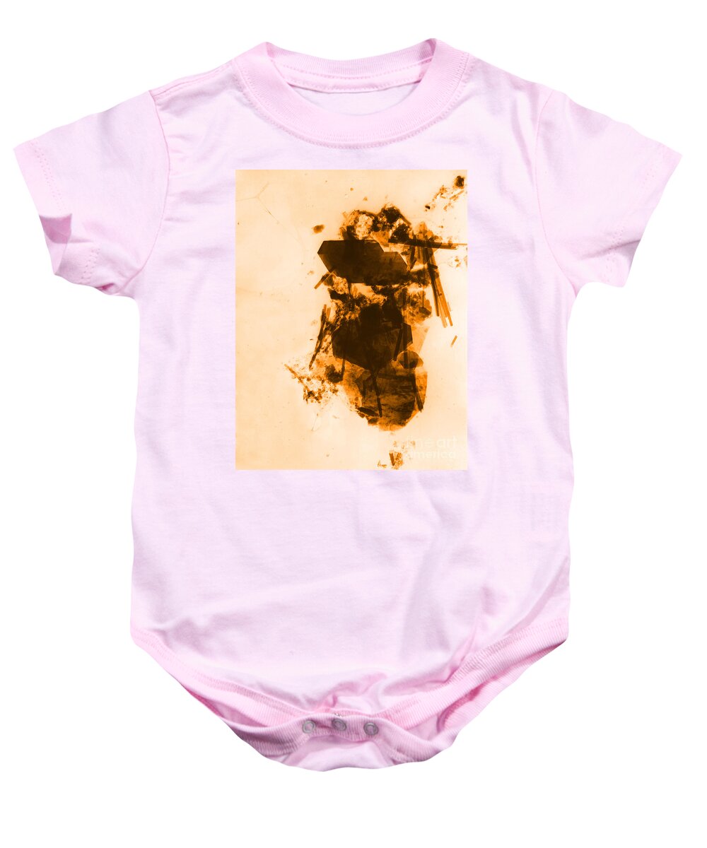 Asbestos Baby Onesie featuring the photograph Asbestos Fibers #3 by Omikron