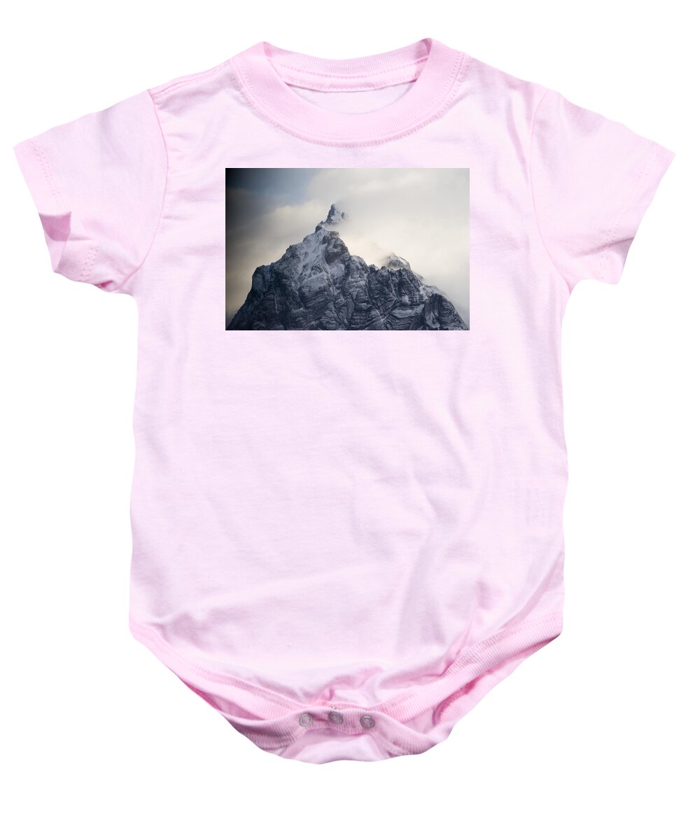 00429501 Baby Onesie featuring the photograph Mountain Peak In The Salvesen Range by Flip Nicklin
