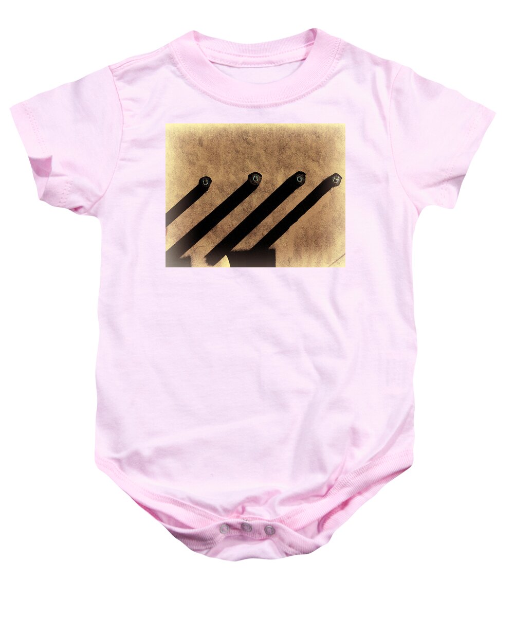Wall Baby Onesie featuring the photograph Taos Walls by Terry Fiala