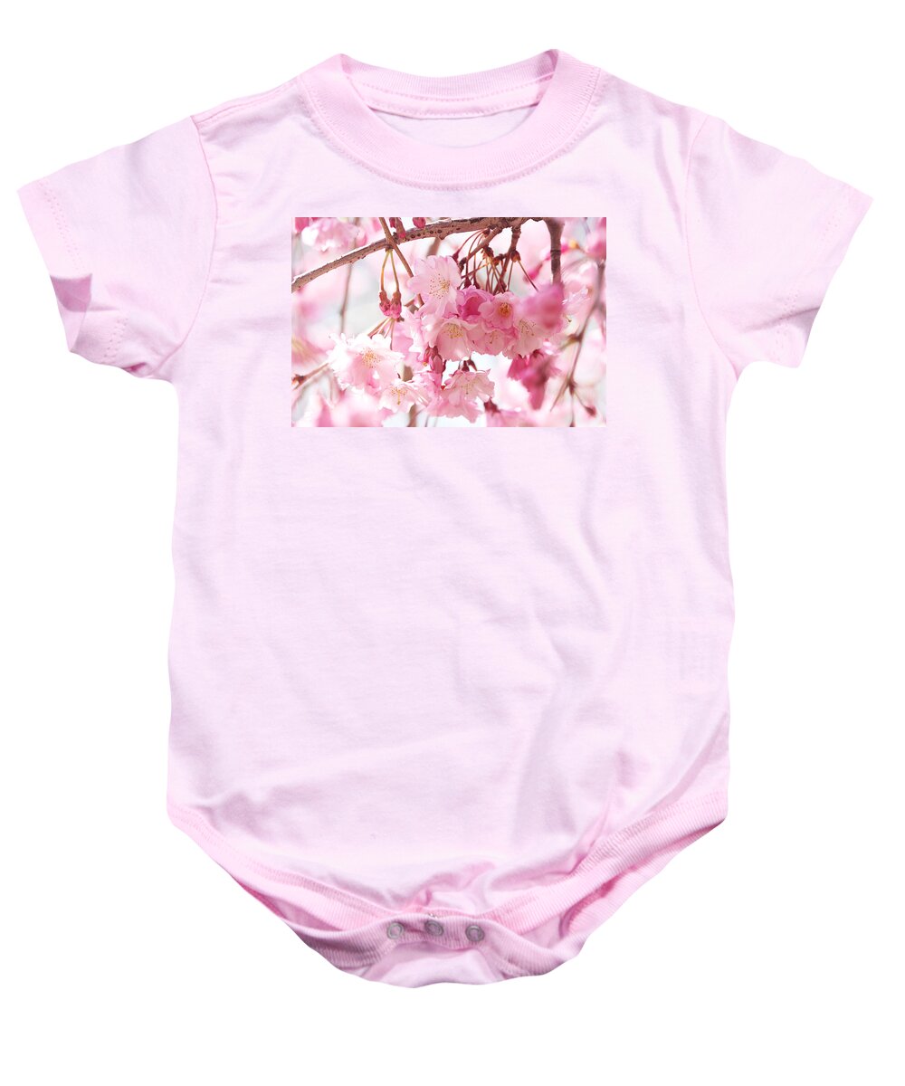 Spring Baby Onesie featuring the photograph Cherry Blossoms #1 by Trina Ansel