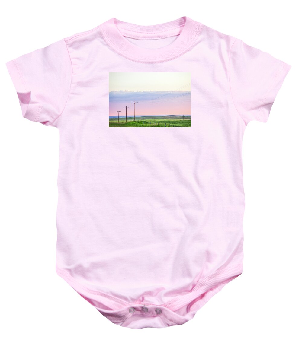 Rural Baby Onesie featuring the photograph Country Road #1 by Todd Klassy