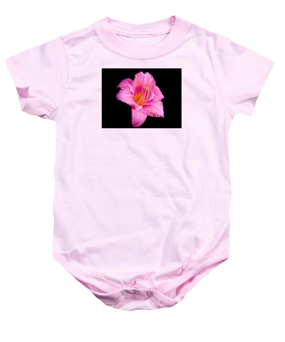 Autumn Baby Onesie featuring the photograph In the Pink #2 by Wild Thing