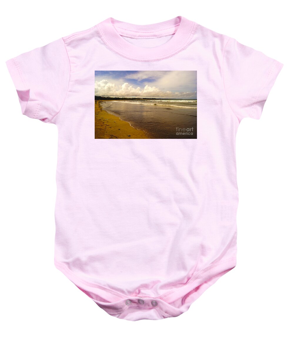 Kuta Baby Onesie featuring the photograph Kuta Beach #1 by Cassandra Buckley