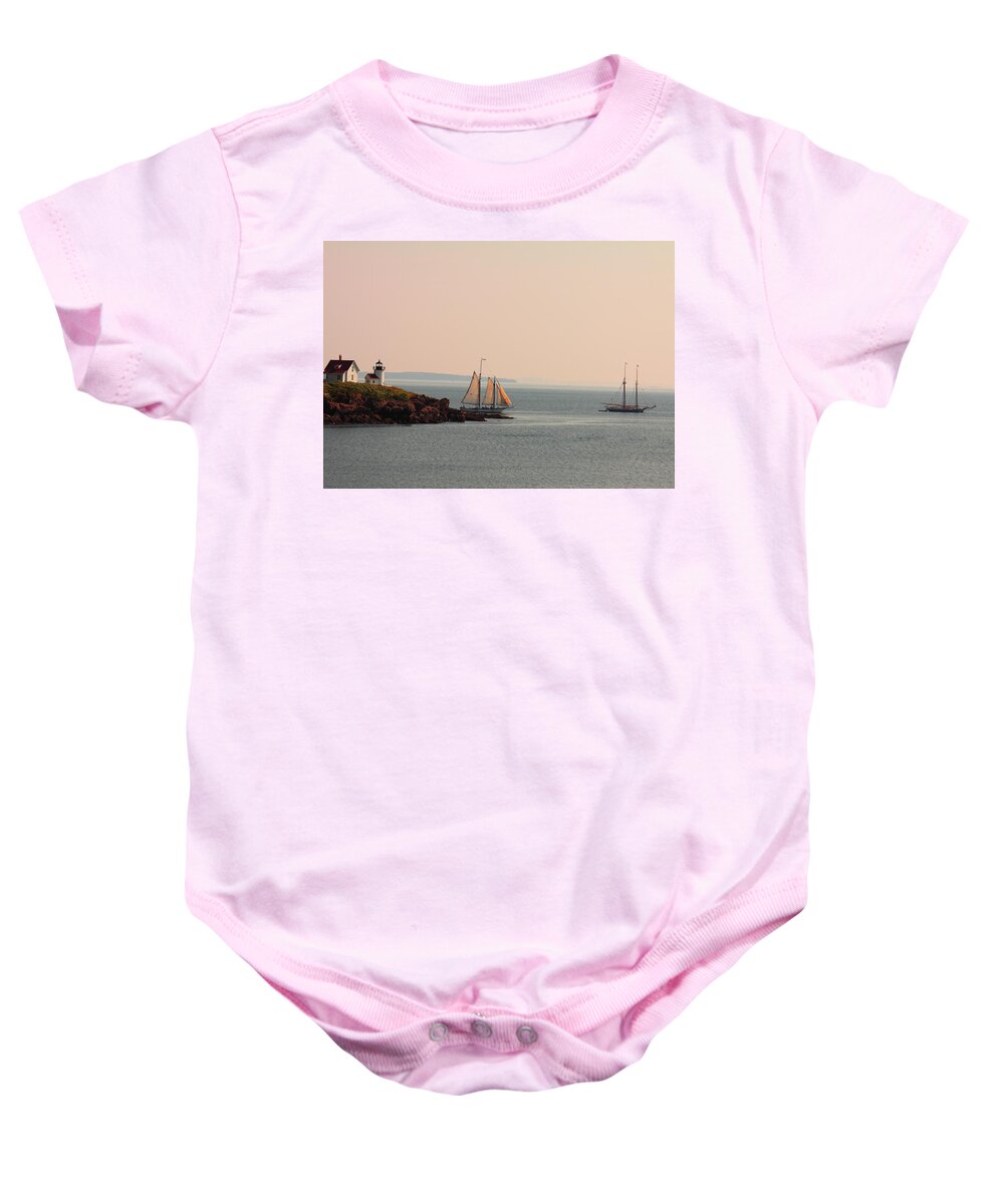 Seascape Baby Onesie featuring the photograph Leaving Camden Harbor #1 by Doug Mills