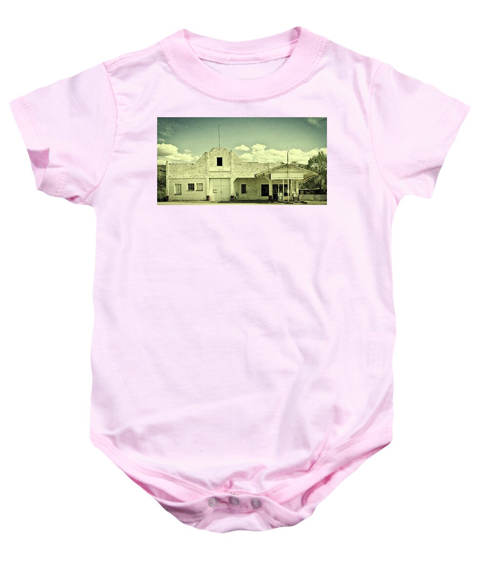 Gas Station Baby Onesie featuring the photograph Old Gas Station - Truxon, Arizona #2 by Mountain Dreams
