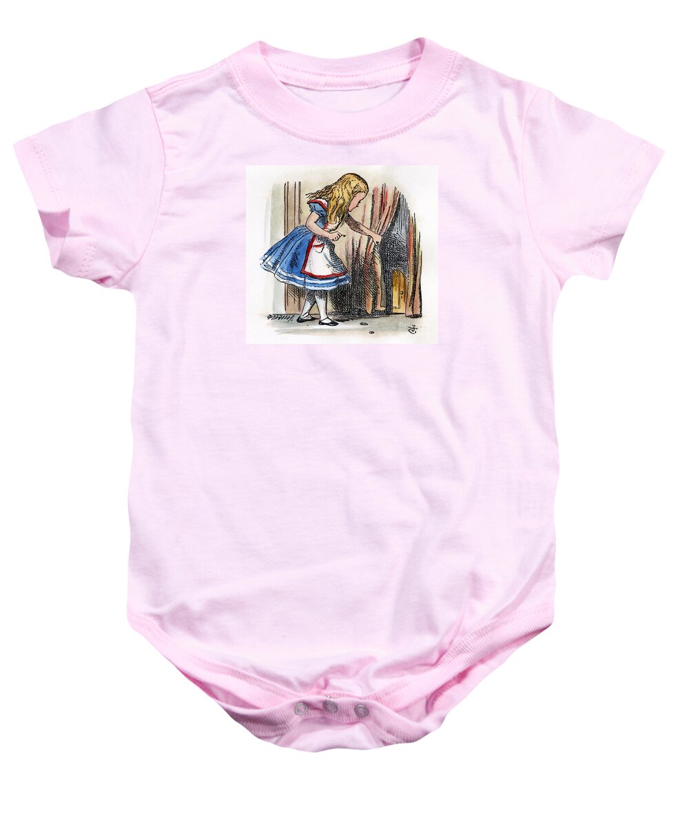 1865 Baby Onesie featuring the painting Alice In Wonderland #26 by Granger
