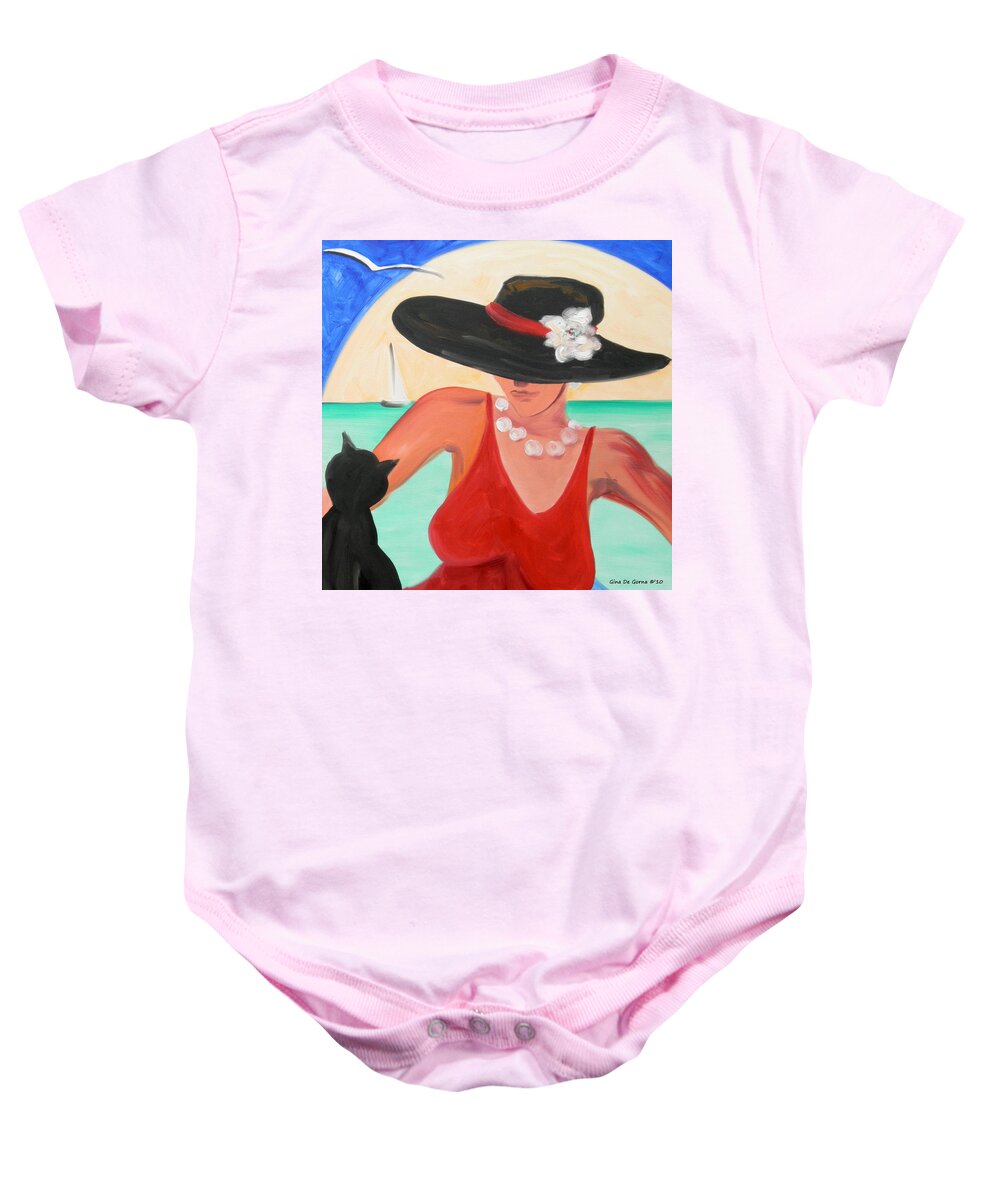 Lady Baby Onesie featuring the painting Living the Dream #4 by Gina De Gorna