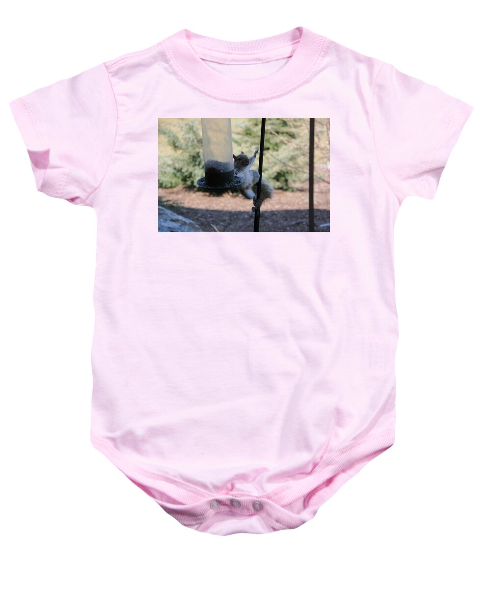 Squirrel Baby Onesie featuring the photograph Almost There by George Jones