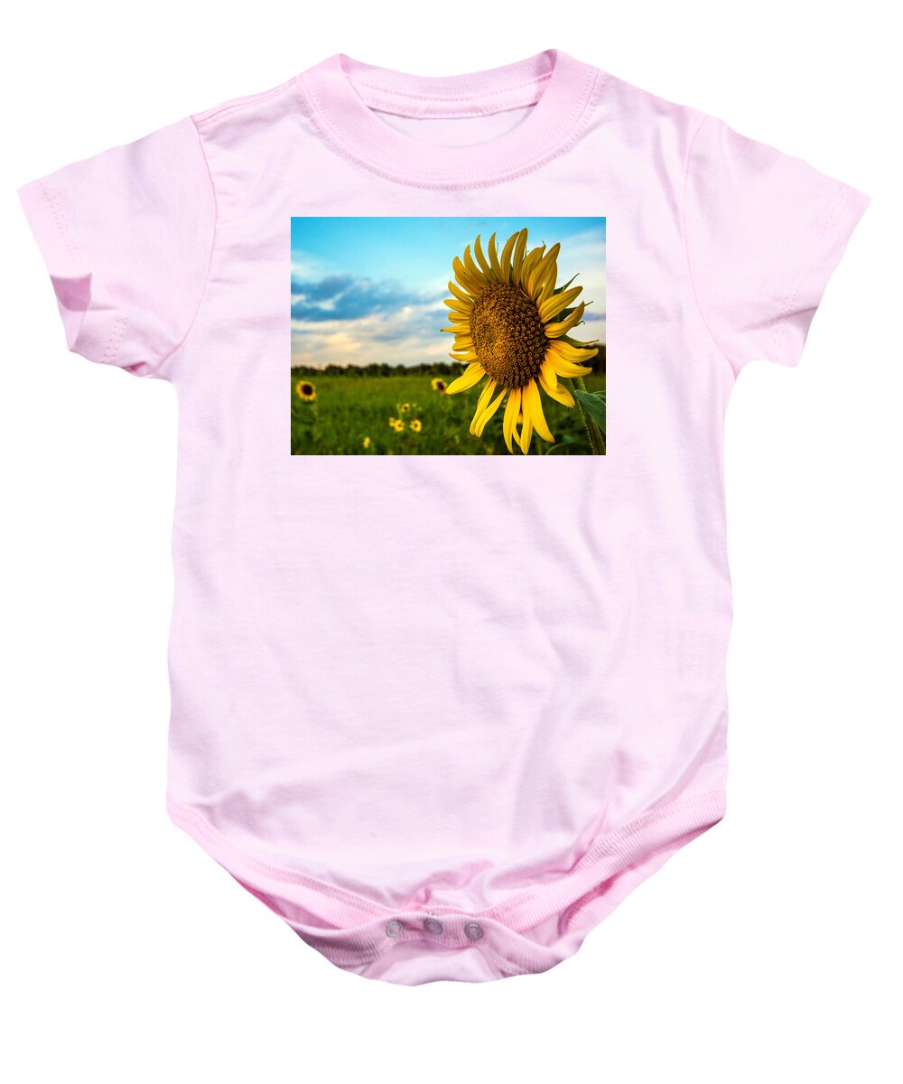 August Icon Prints Baby Onesie featuring the photograph August Icon by John Harding