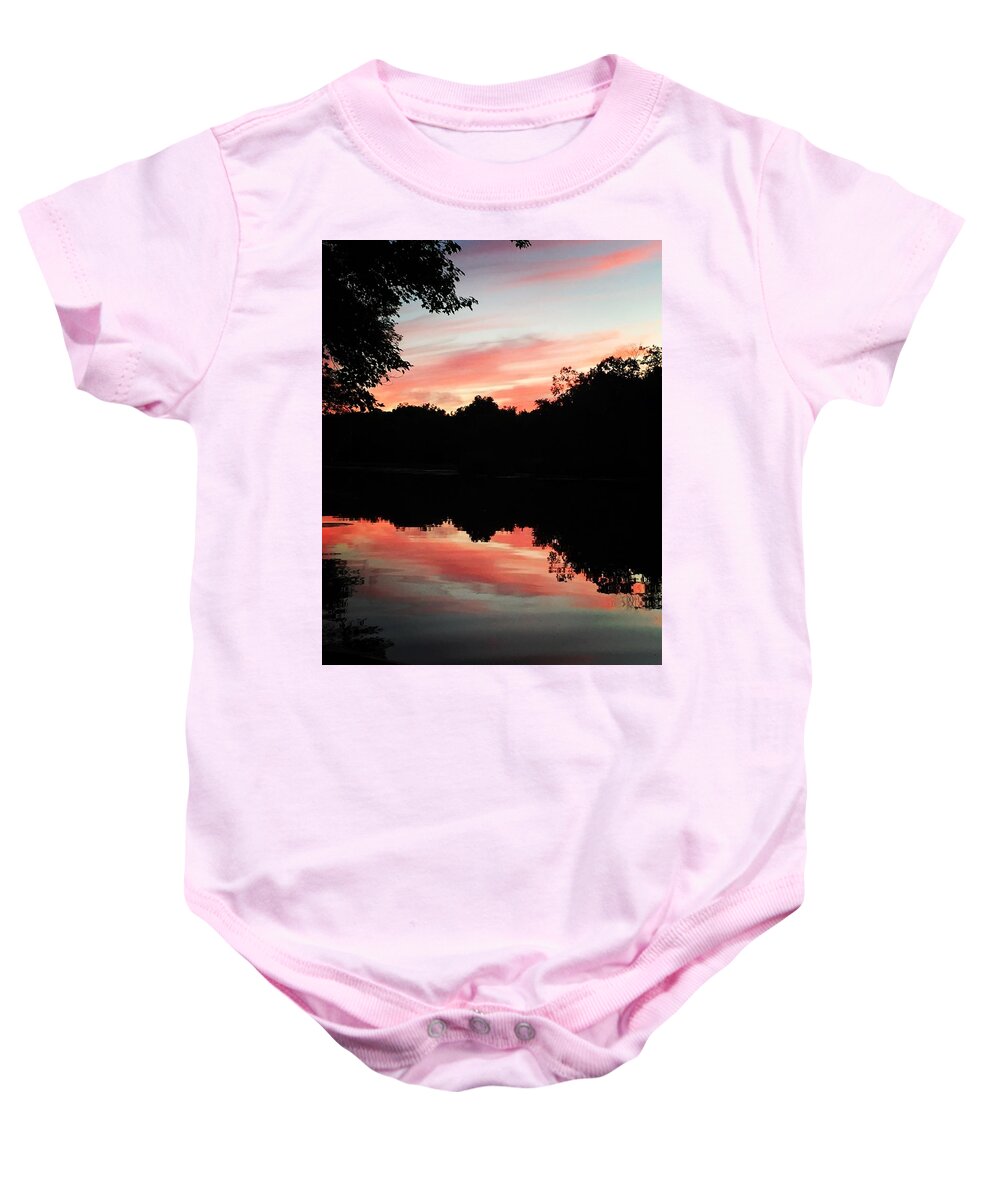 Sunset Baby Onesie featuring the photograph Awesome Sunset by Jason Nicholas