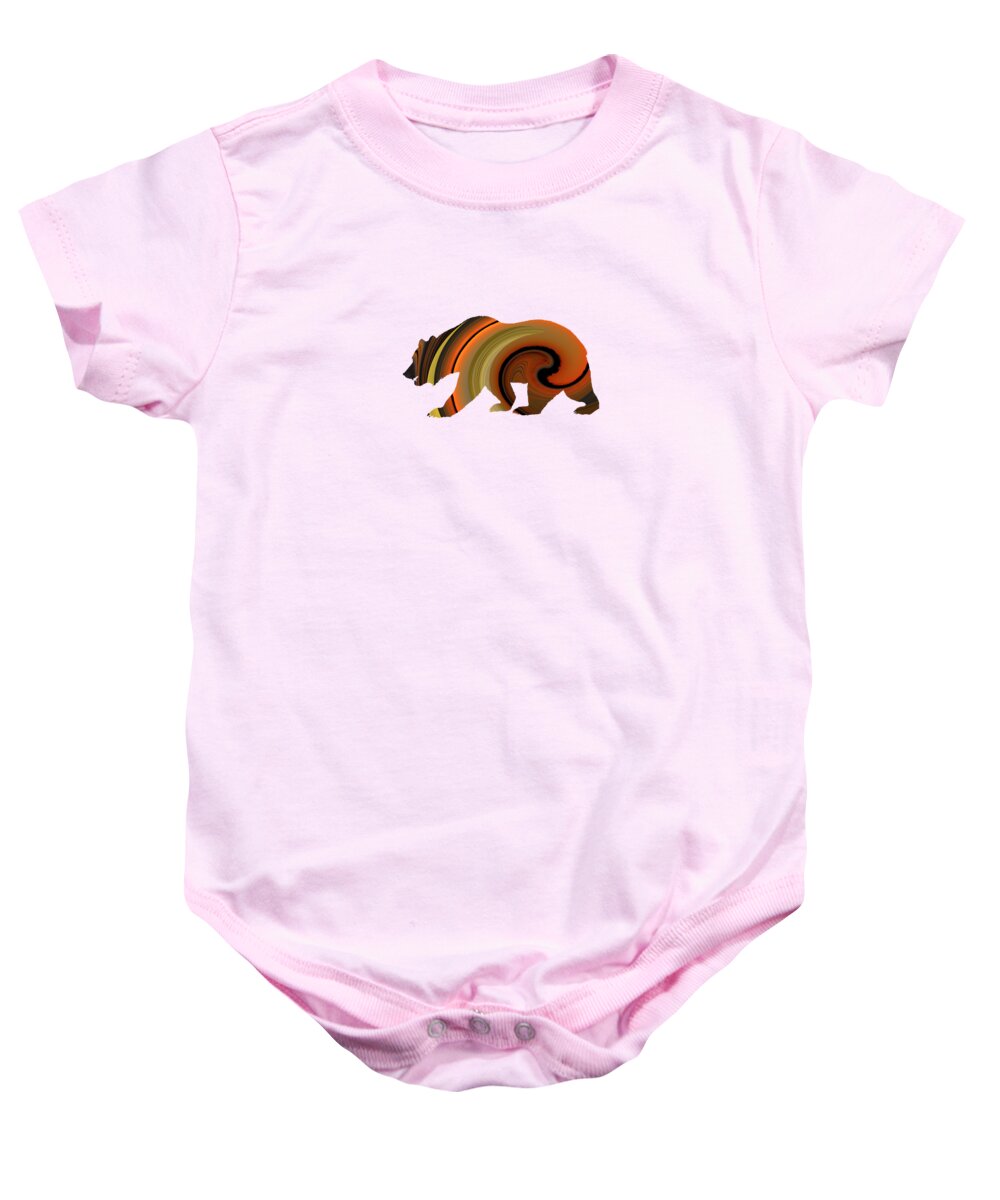 Bear Baby Onesie featuring the photograph Bear Abstracts by Whispering Peaks Photography